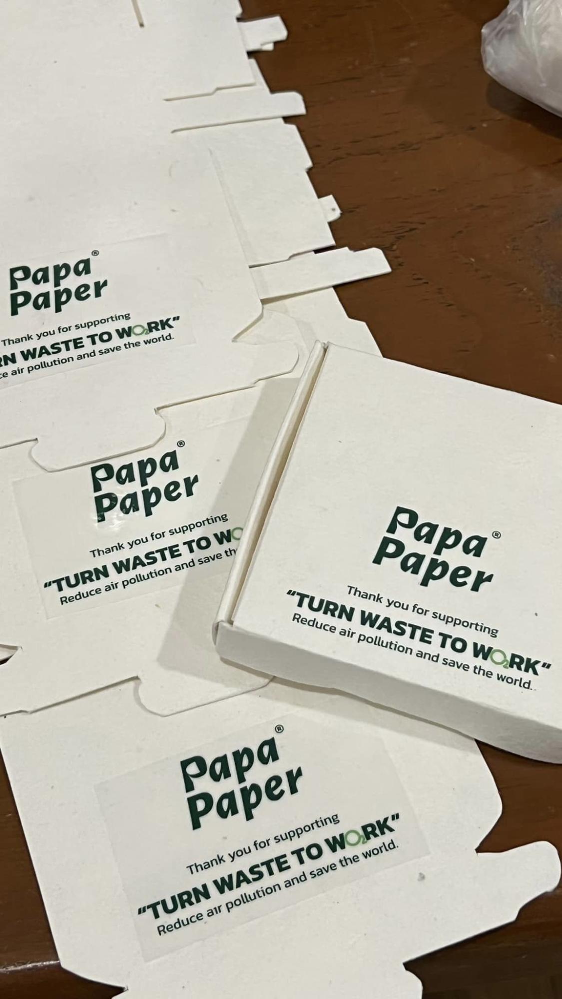 PAPA PAPER กระดาษทำมือจากเศษวัสดุการเกษตร